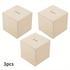 3pcs Piggy Bank Money Storage Box Saving Container