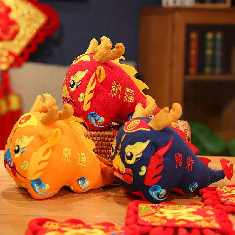 Dragon Year Mascot Plush Toy Annual Decoration Doll