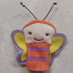 5pcs Plush Finger Puppets Set Insects Sunflowers Kids Toy