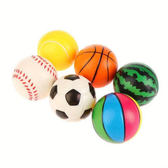 Squeeze Toy Ball Football Pu Soft Sponge Decompression Baseball Toy Set