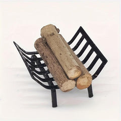 Mini Metal Firewood Rack Garden Outdoor Decoration Toy