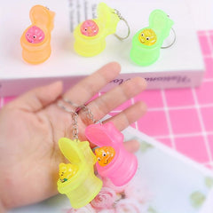 Mini Toilet Keychain Squeeze Toy