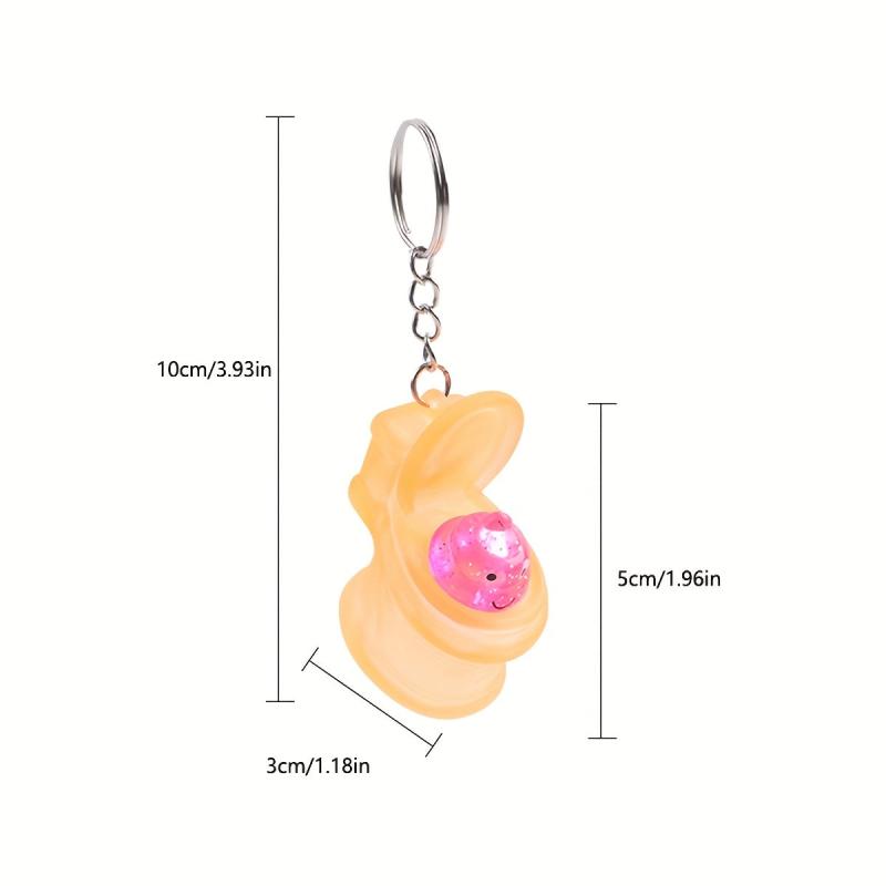 Mini Toilet Keychain Squeeze Toy
