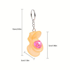Mini Toilet Keychain Squeeze Toy