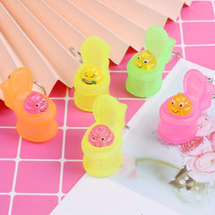 Mini Toilet Keychain Squeeze Toy