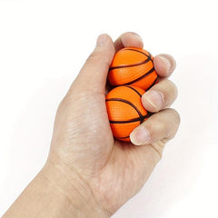 24pcs PU Decompressing Bubble Basketball Mini Solid Hand Pinch Pressure Balls