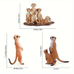 Creative Fox Rex Model Ornament Toy for Christmas Party Year Gift