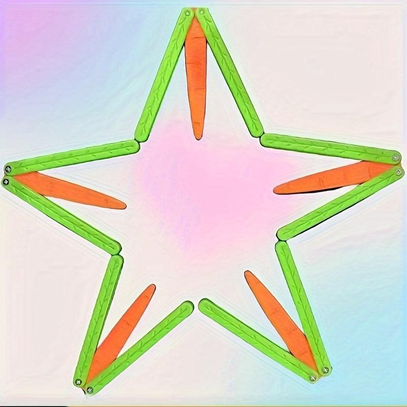 3D Printed Carrot Butterfly Decompression Toy For Adults And Children