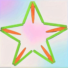 3D Printed Carrot Butterfly Decompression Toy For Adults And Children