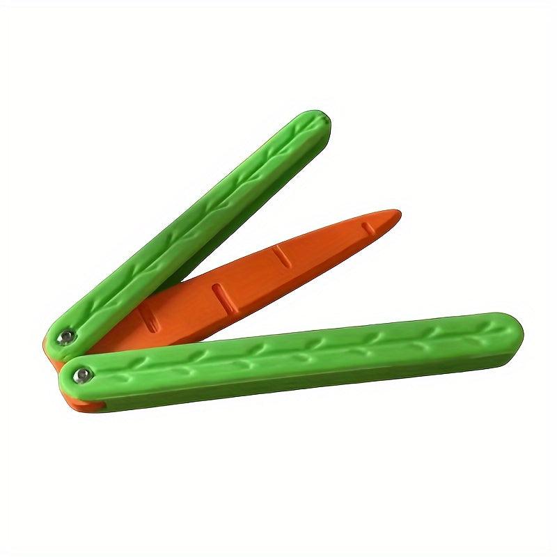 3D Printed Carrot Butterfly Decompression Toy For Adults And Children