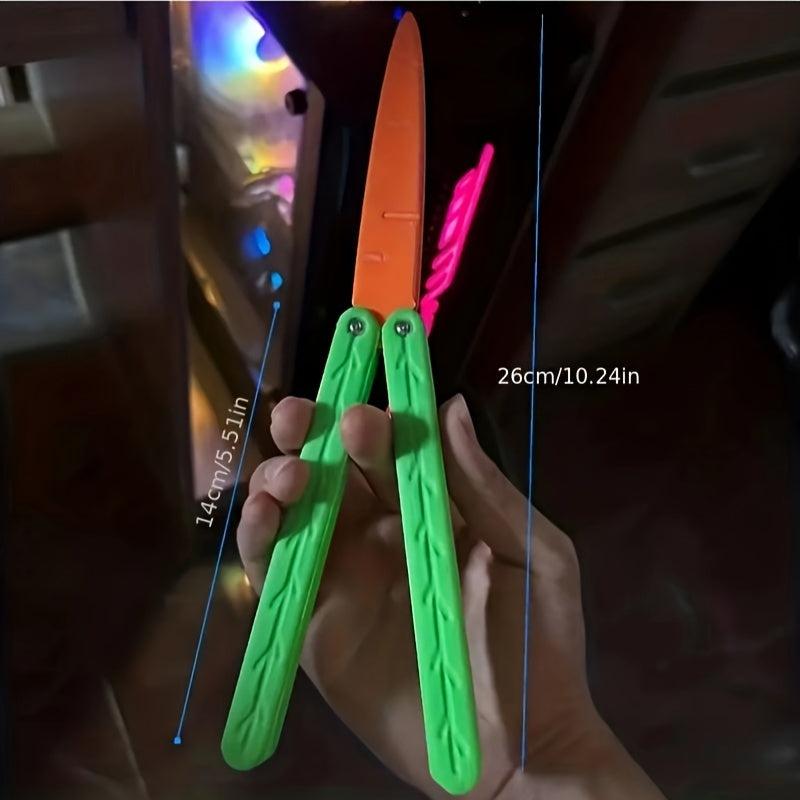3D Printed Carrot Butterfly Decompression Toy For Adults And Children