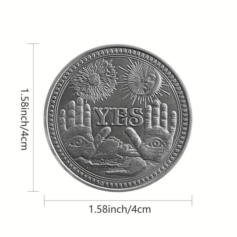 Decision Making Coin - Yes No Coin Flip Toy for Making Choices
