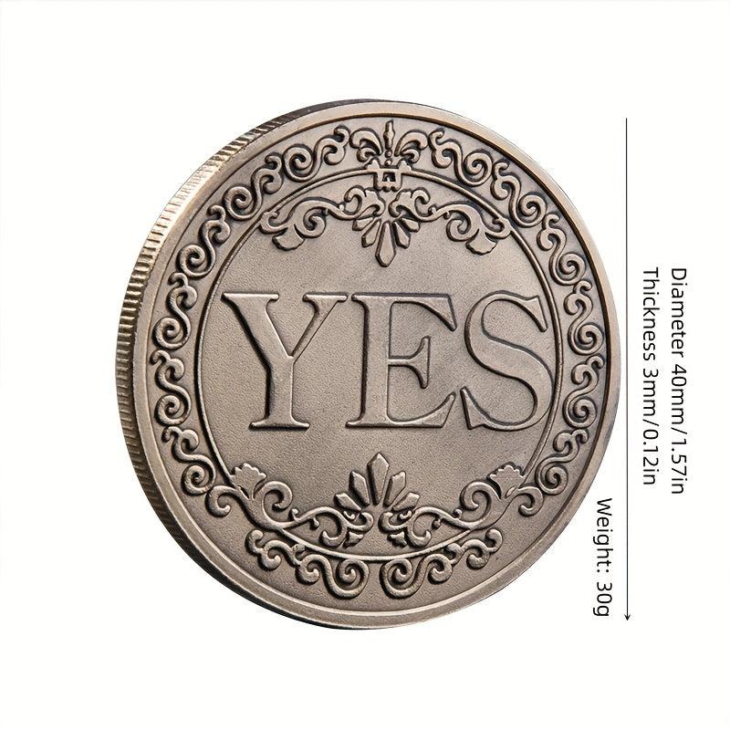 40mm Predictions Decision Coin Yes/No Metal Souvenir Gift