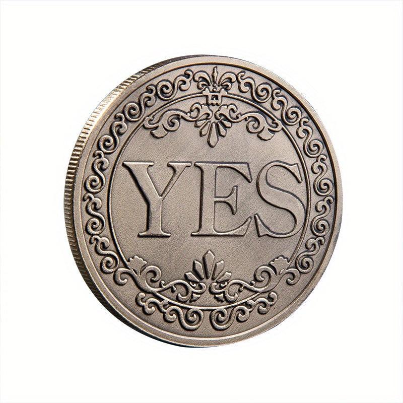 40mm Predictions Decision Coin Yes/No Metal Souvenir Gift