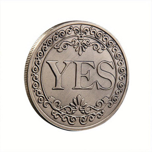 40mm Predictions Decision Coin Yes/No Metal Souvenir Gift