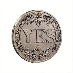 40mm Predictions Decision Coin Yes/No Metal Souvenir Gift