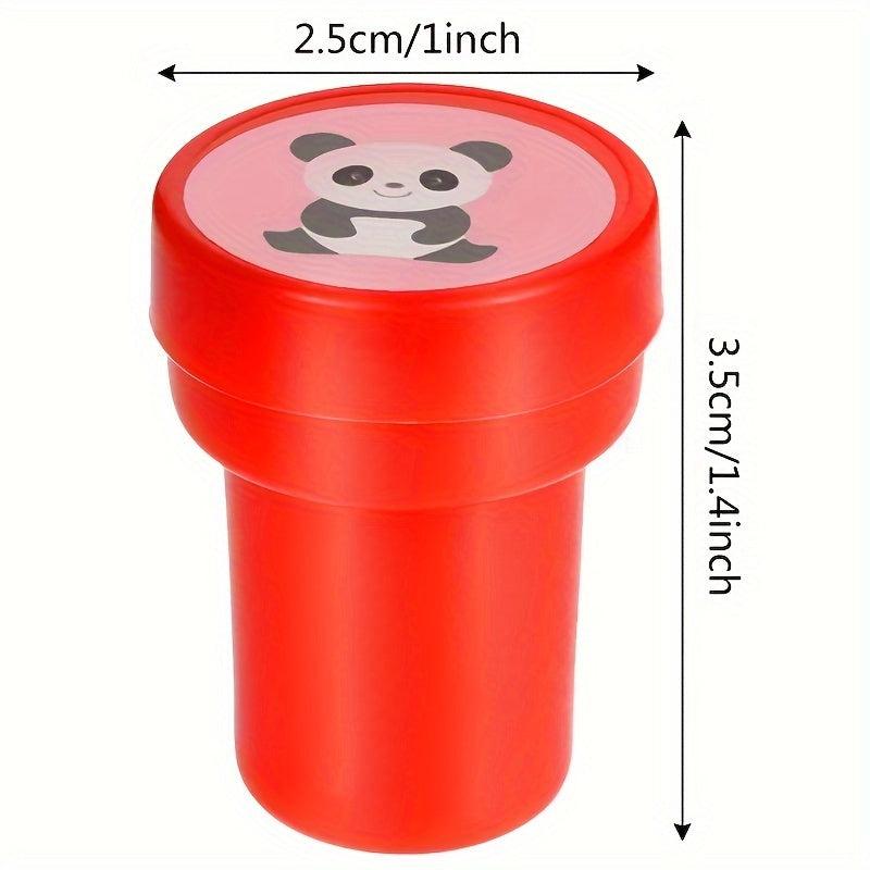 10pcs Kids Self Ink Stamps Assorted Smiley Face Seal DIY Scrapbooking