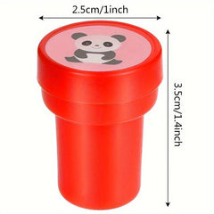 10pcs Kids Self Ink Stamps Assorted Smiley Face Seal DIY Scrapbooking