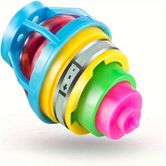 6pcs LED Flashing Rotating Gyroscope Novelty Toys Party