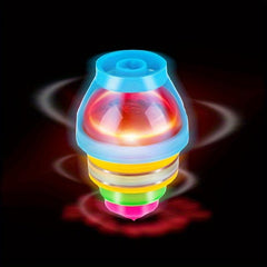 6pcs LED Flashing Rotating Gyroscope Novelty Toys Party