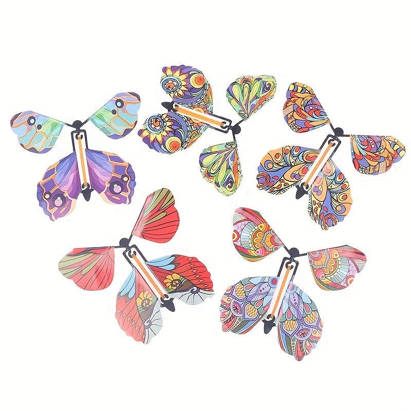 10 Pcs Magic Wind Up Flying Butterfly Surprise In The Book