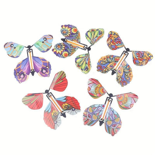 10 Pcs Magic Wind Up Flying Butterfly Surprise In The Book