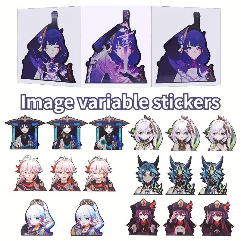 3D Anime Cartoon Character Stickers Waterproof Decals