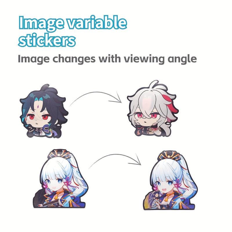 3D Anime Cartoon Character Stickers Waterproof Decals