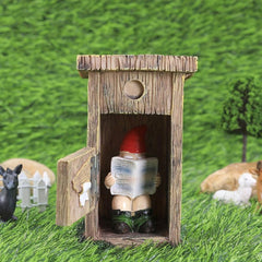 Funny Garden Gnomes Reading Dwarf Ornaments
