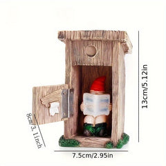 Funny Garden Gnomes Reading Dwarf Ornaments