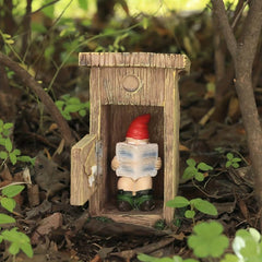 Funny Garden Gnomes Reading Dwarf Ornaments