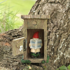 Funny Garden Gnomes Reading Dwarf Ornaments
