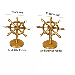 Copper Ornament Brass Rudder Creative Decoration Good Luck