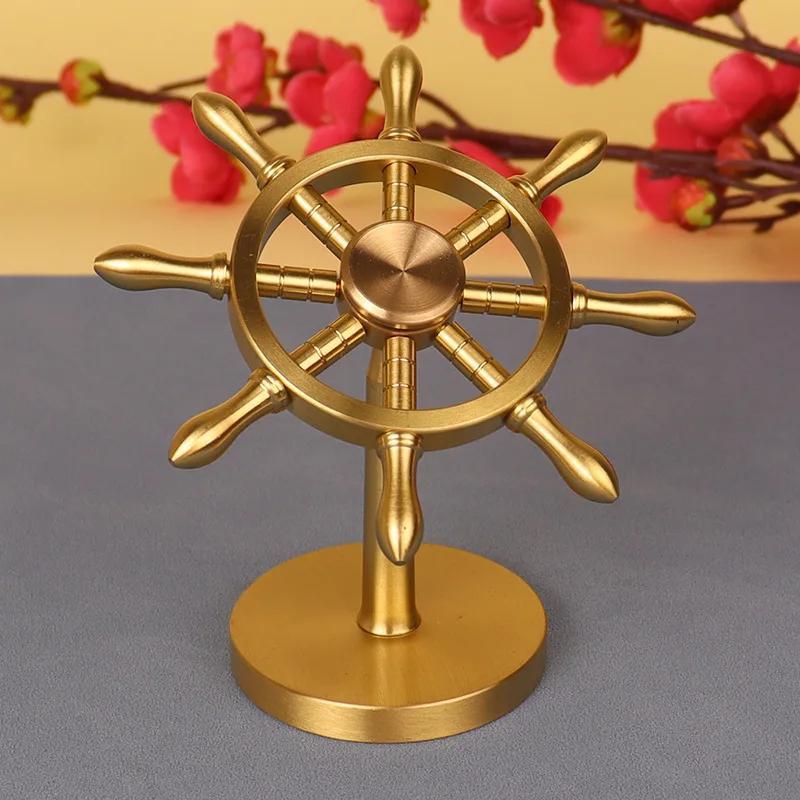 Copper Ornament Brass Rudder Creative Decoration Good Luck