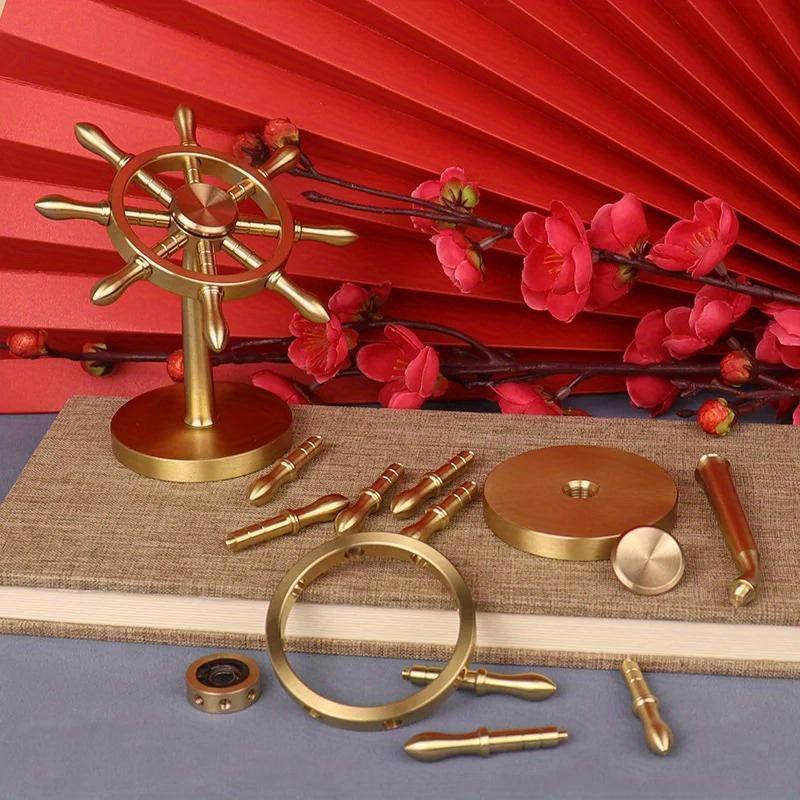 Copper Ornament Brass Rudder Creative Decoration Good Luck