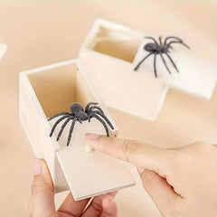 Wooden Spider Prank Box Handcrafted Joke Box Perfect For Halloween Christmas
