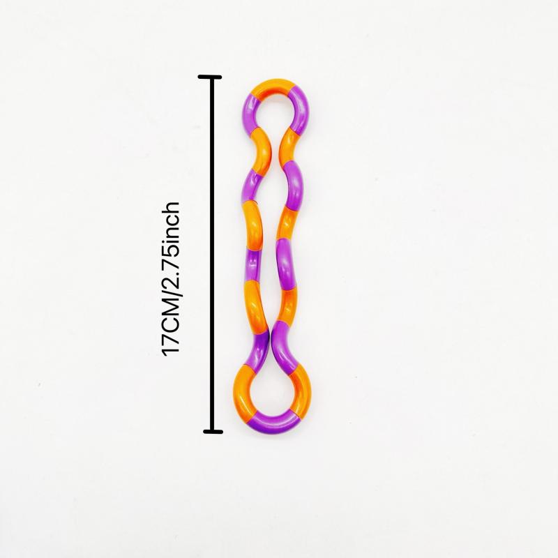 5pcs Variety Twisting Rope Ring Winding Finger Music Decompression Toy