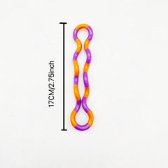 5pcs Variety Twisting Rope Ring Winding Finger Music Decompression Toy