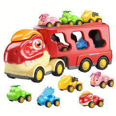 Dinosaur Carrier Truck Vehicle Playset for Boy Toddler