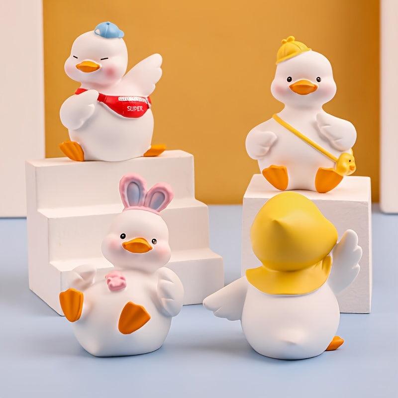 Duck Resin Ornaments Cartoon Yellow Duck Home Furnishings Car Ornaments