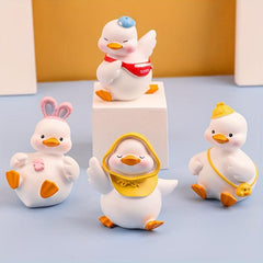 Duck Resin Ornaments Cartoon Yellow Duck Home Furnishings Car Ornaments