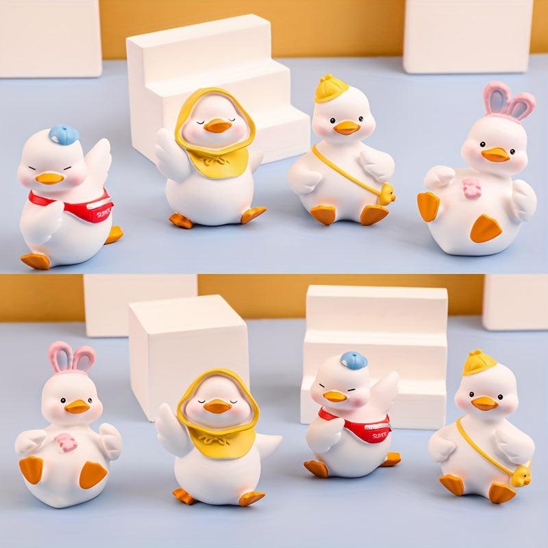 Duck Resin Ornaments Cartoon Yellow Duck Home Furnishings Car Ornaments