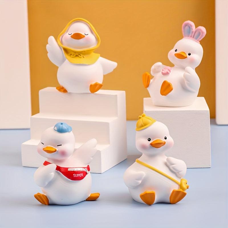 Duck Resin Ornaments Cartoon Yellow Duck Home Furnishings Car Ornaments
