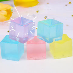 Ice Cube Pinch Toy Kids Decompression Jelly Pinch Toy