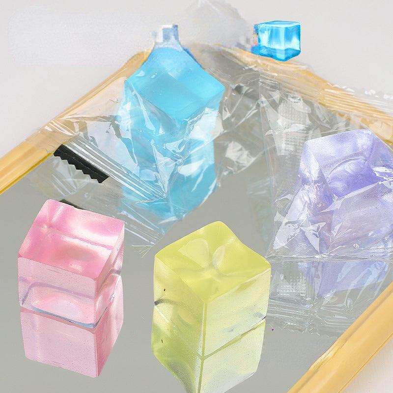 Ice Cube Pinch Toy Kids Decompression Jelly Pinch Toy