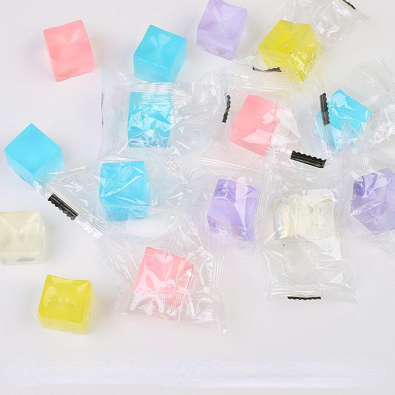 Ice Cube Pinch Toy Kids Decompression Jelly Pinch Toy