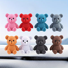 8pcs Handcrafted Bear Fairy Garden Animal Figurines Micro Landscape
