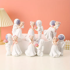 Resin Wedding Staircase Decorative Couple Ornaments