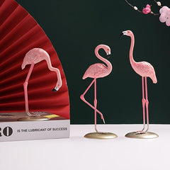 Pink Flamingo Resin Figurines Home Decor Party Decoration