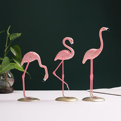 Pink Flamingo Resin Figurines Home Decor Party Decoration